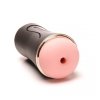 Masturbator Z Wibracją Dwustronny Wagina Anus  Cyberskóra Ładowany Usb Czarny